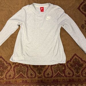 Nike Light Gray Crewneck Top